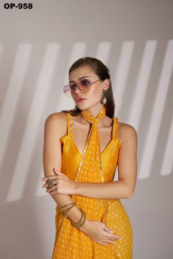 LAXMINAM OP-958 DESIGNER GEORGETTE SAREE WHOLESALER IN INDIA